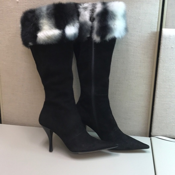 NWOT Garolini knee high suede boots - Picture 3 of 8